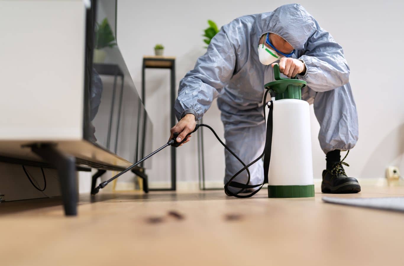 A trained specialist from Cura Termite and Pest Control inspecting a home in Eastvale, CA, highlighting the benefits of expert pest control services.