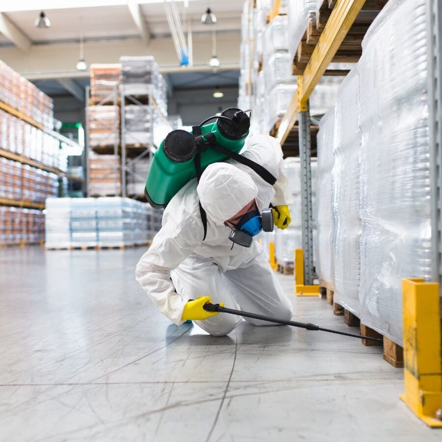 A CURA team member delivering commercial pest control in Laguna Niguel, demonstrating the benefits of using a local professional for this essential service.